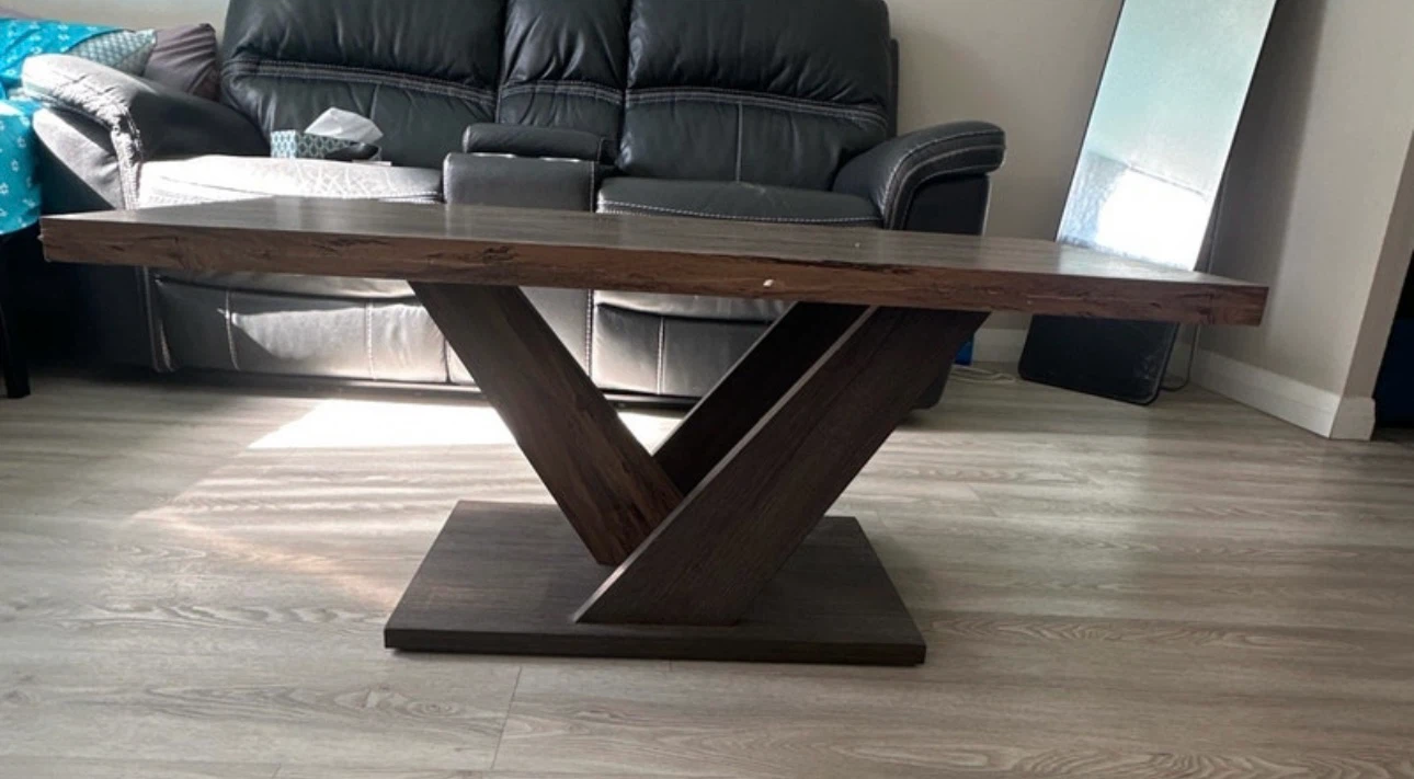 Modern V-Base Coffee Table - photo 2