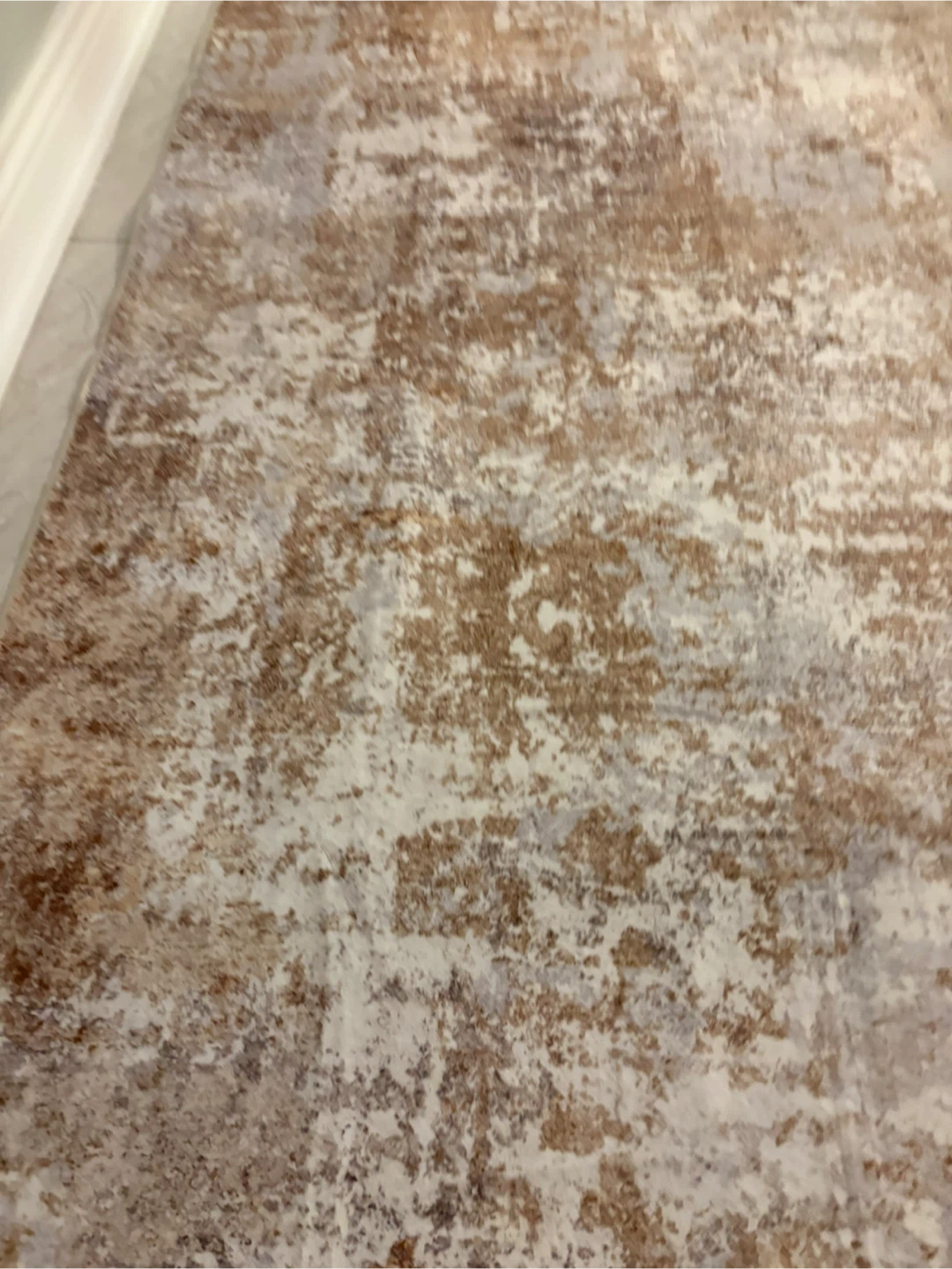 Abstract Brown and Beige Area Rug - photo 4