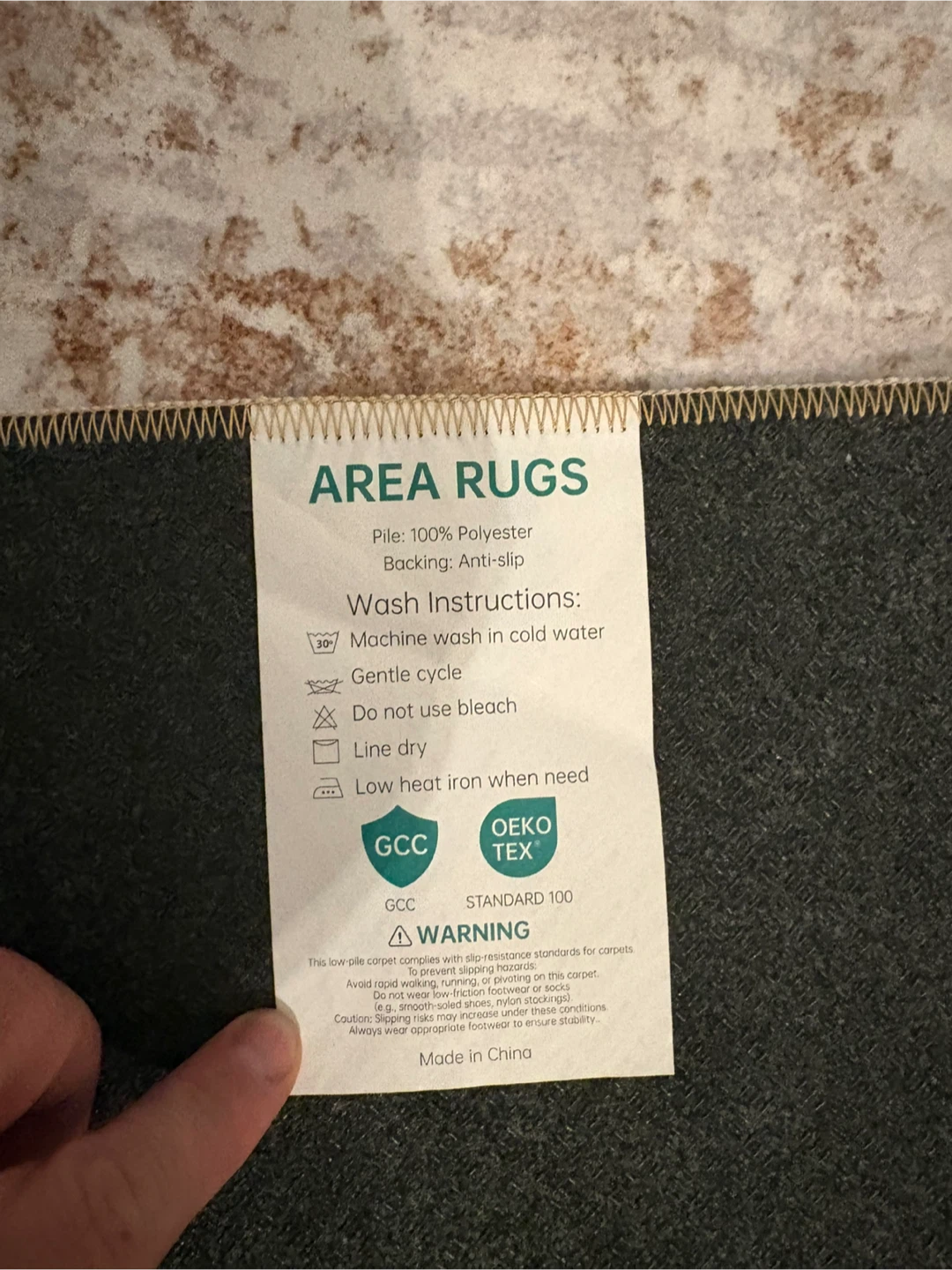 Abstract Brown and Beige Area Rug - photo 5