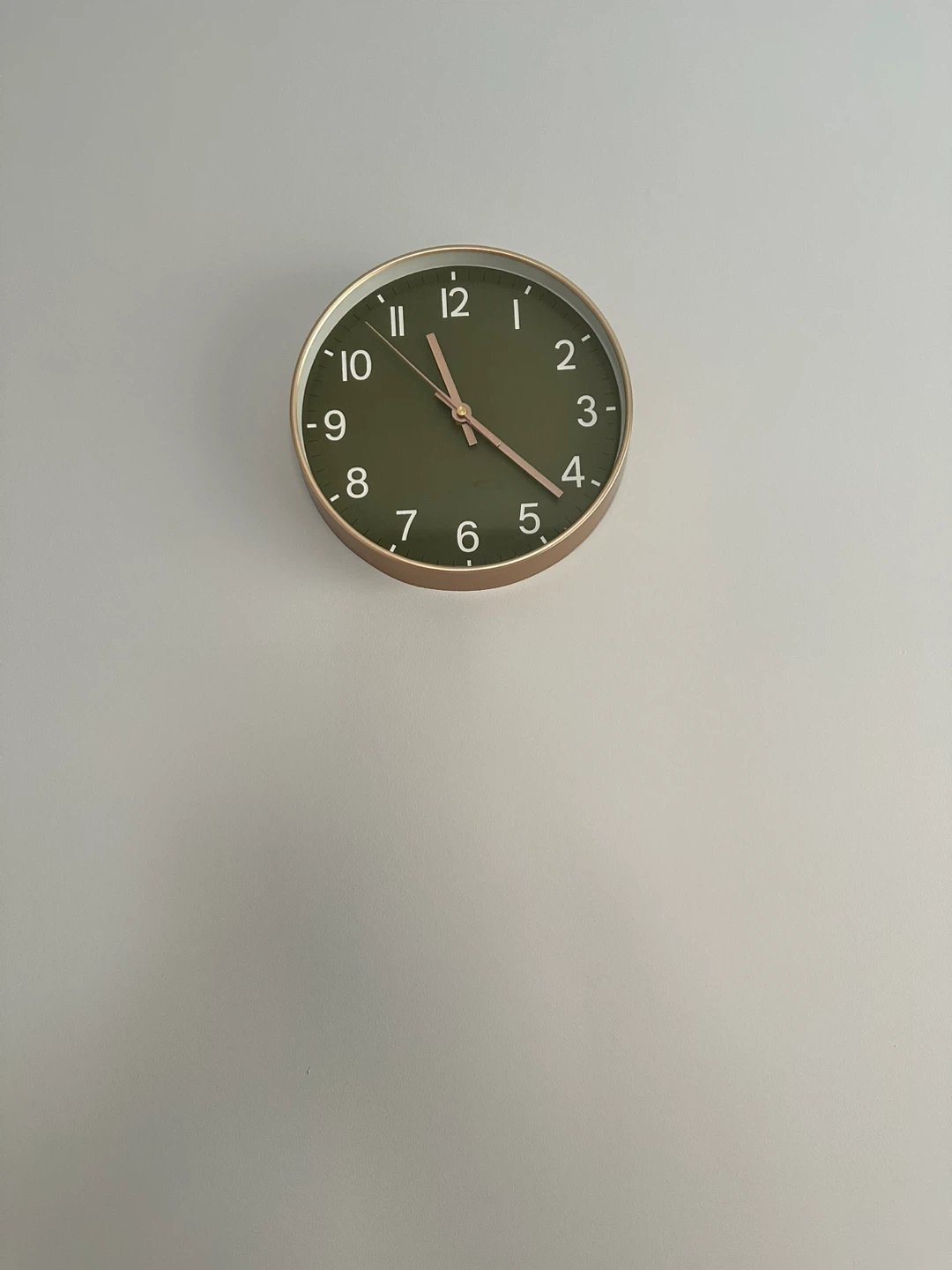 Olive Green Wall Clock