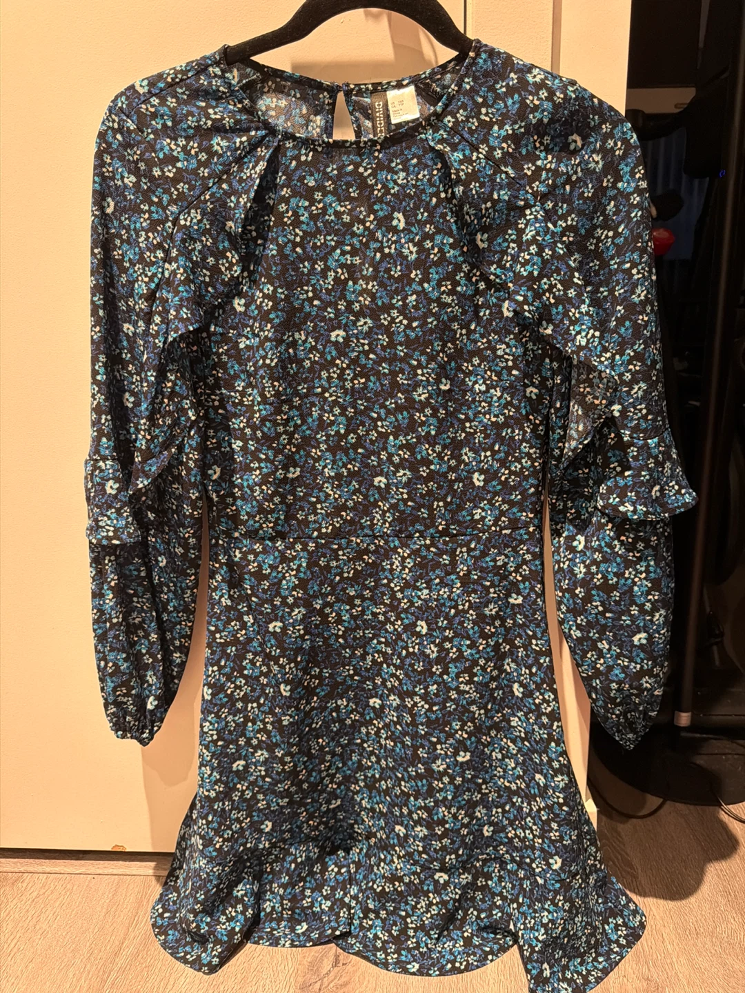 H&M Divided Floral Ruffle Dress