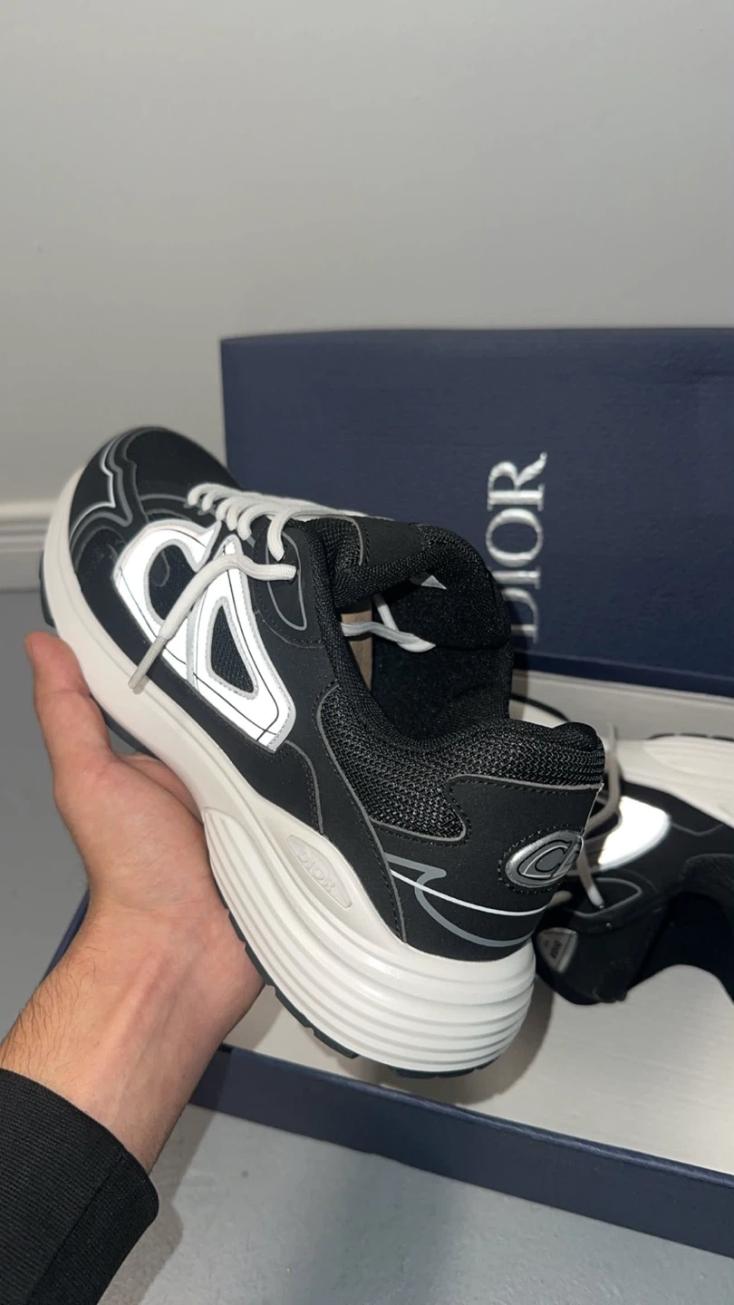 Dior B30 Sneakers Black and White - photo 3