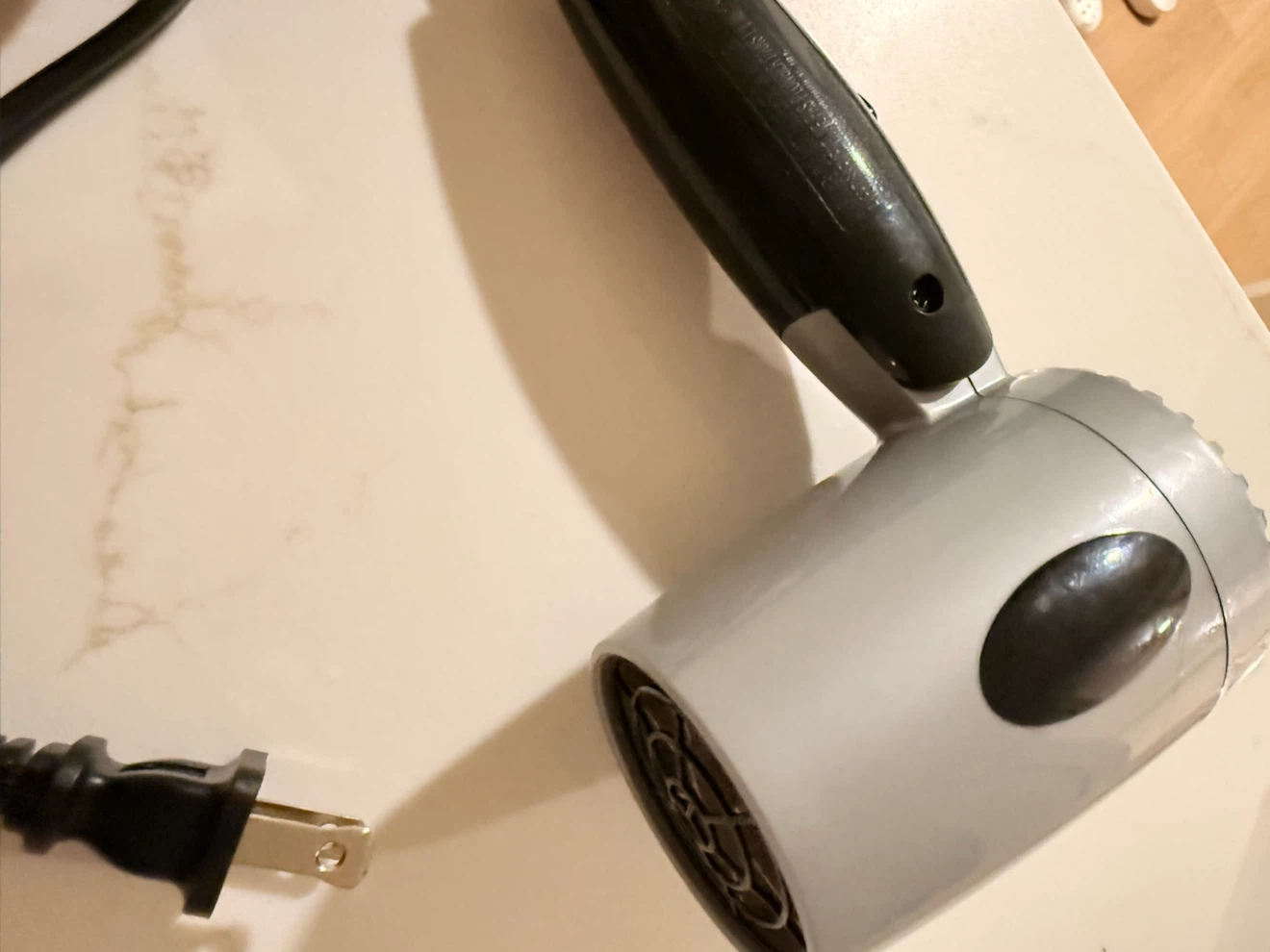 Compact travel hair dryer