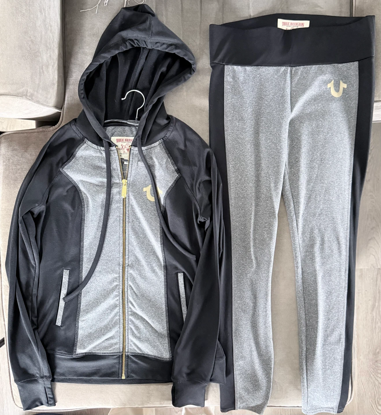 True Religion Hoodie and Leggings Set
