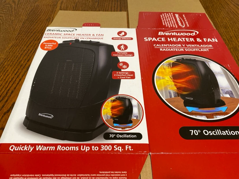 Brentwood Ceramic Space Heater & Fan - photo 4