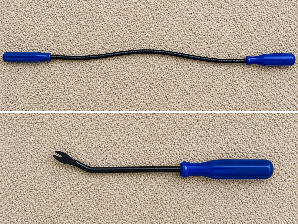 Flexible trim and fastener removal tool