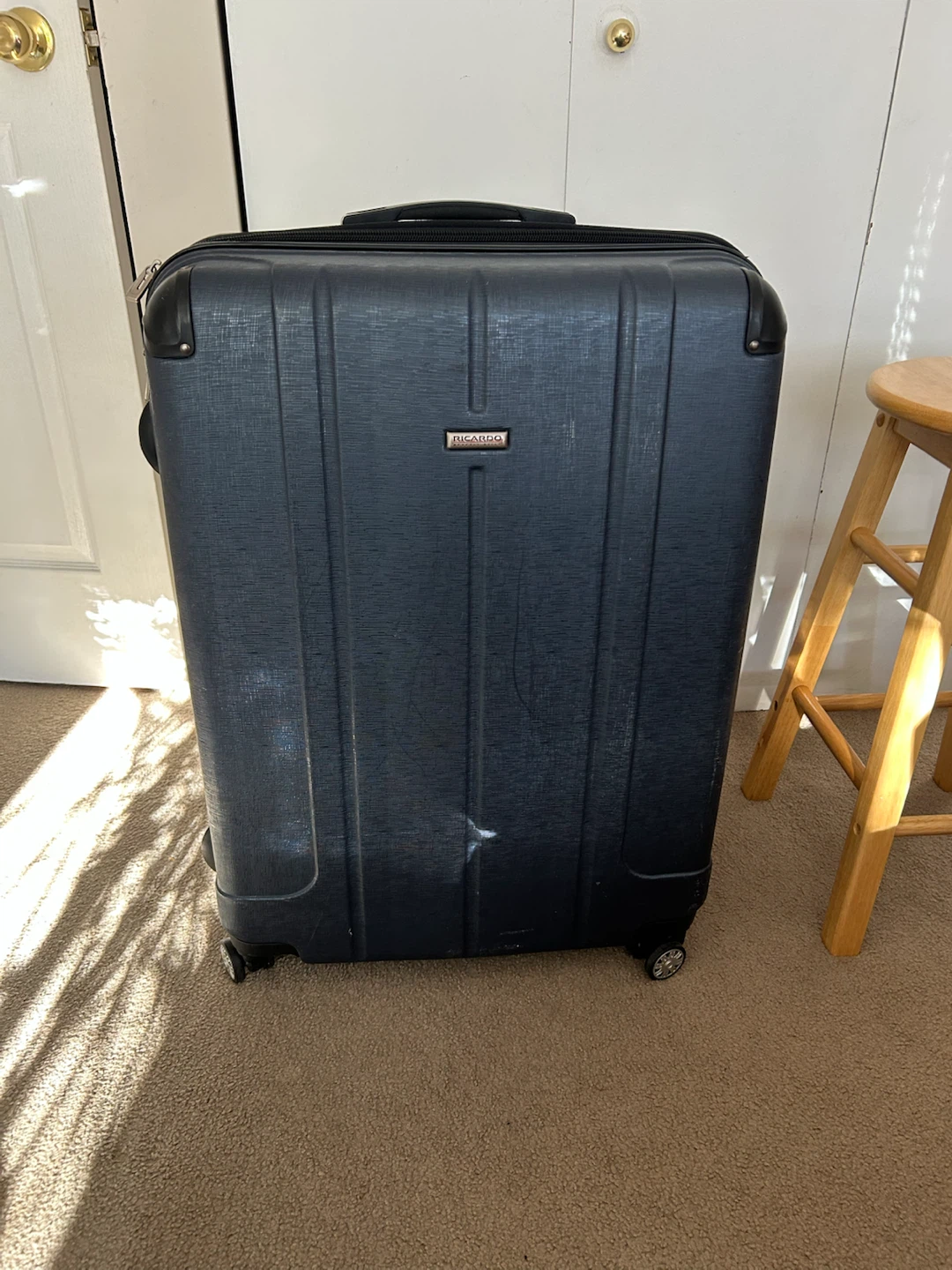 Ricardo hard-shell rolling suitcase