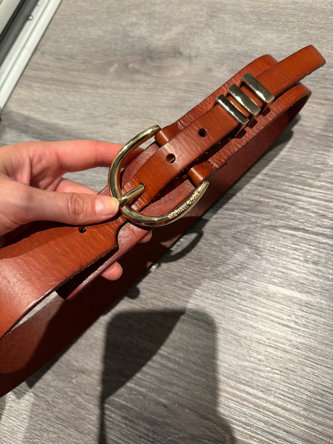 Michael Kors Tan Leather Belt