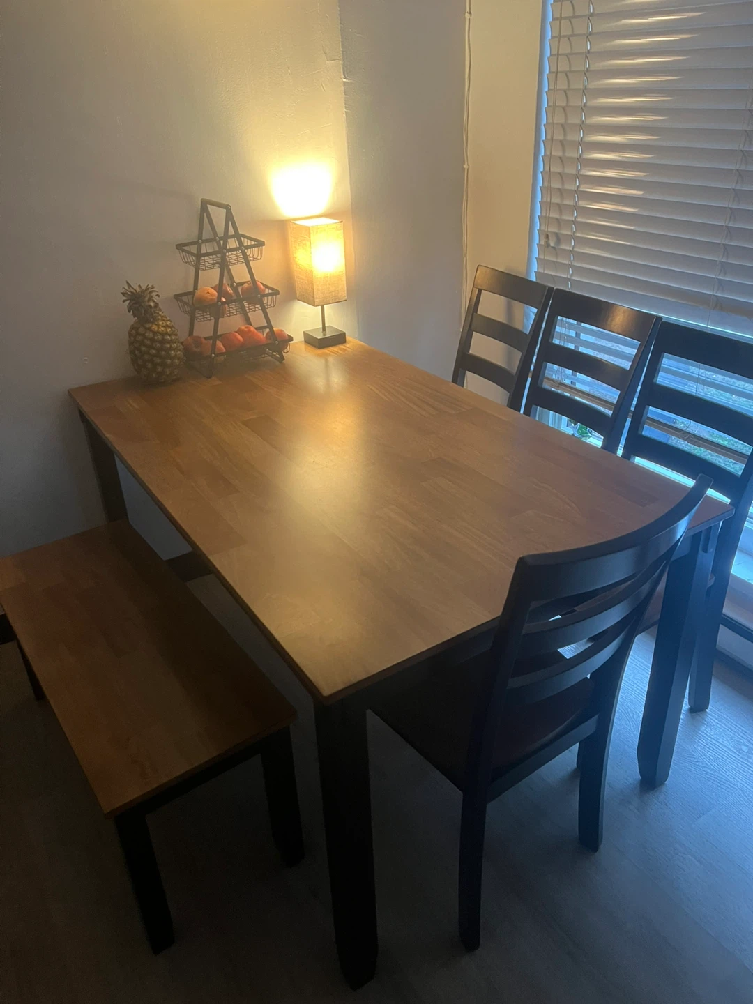 6 piece Wooden dining table set from Ashley