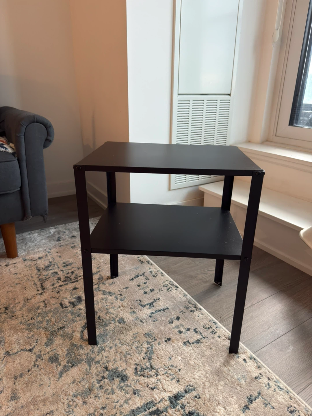 Black Metal Side Table
