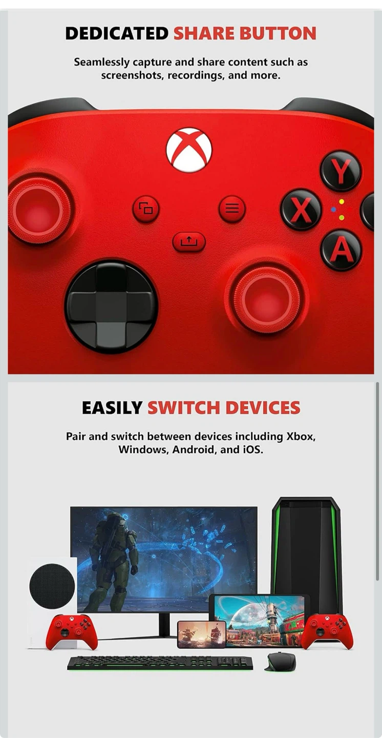 Xbox Wireless Controller - Pulse Red - photo 4
