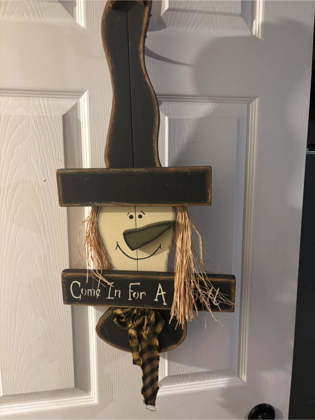 Rustic Halloween Witch Door Hanger - photo 2