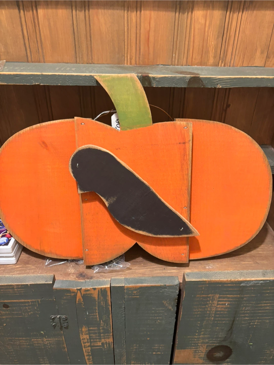 Wooden Pumpkin Decor