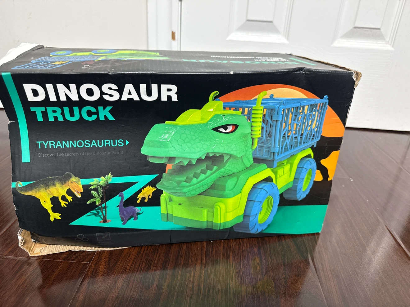 BLmukoe Dinosaur Truck Toy Set