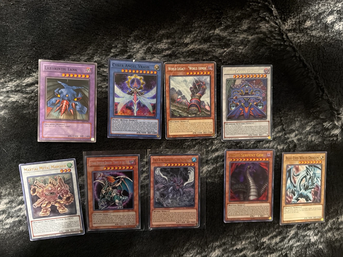 Collection of 8 Yu-Gi-Oh! Trading Cards