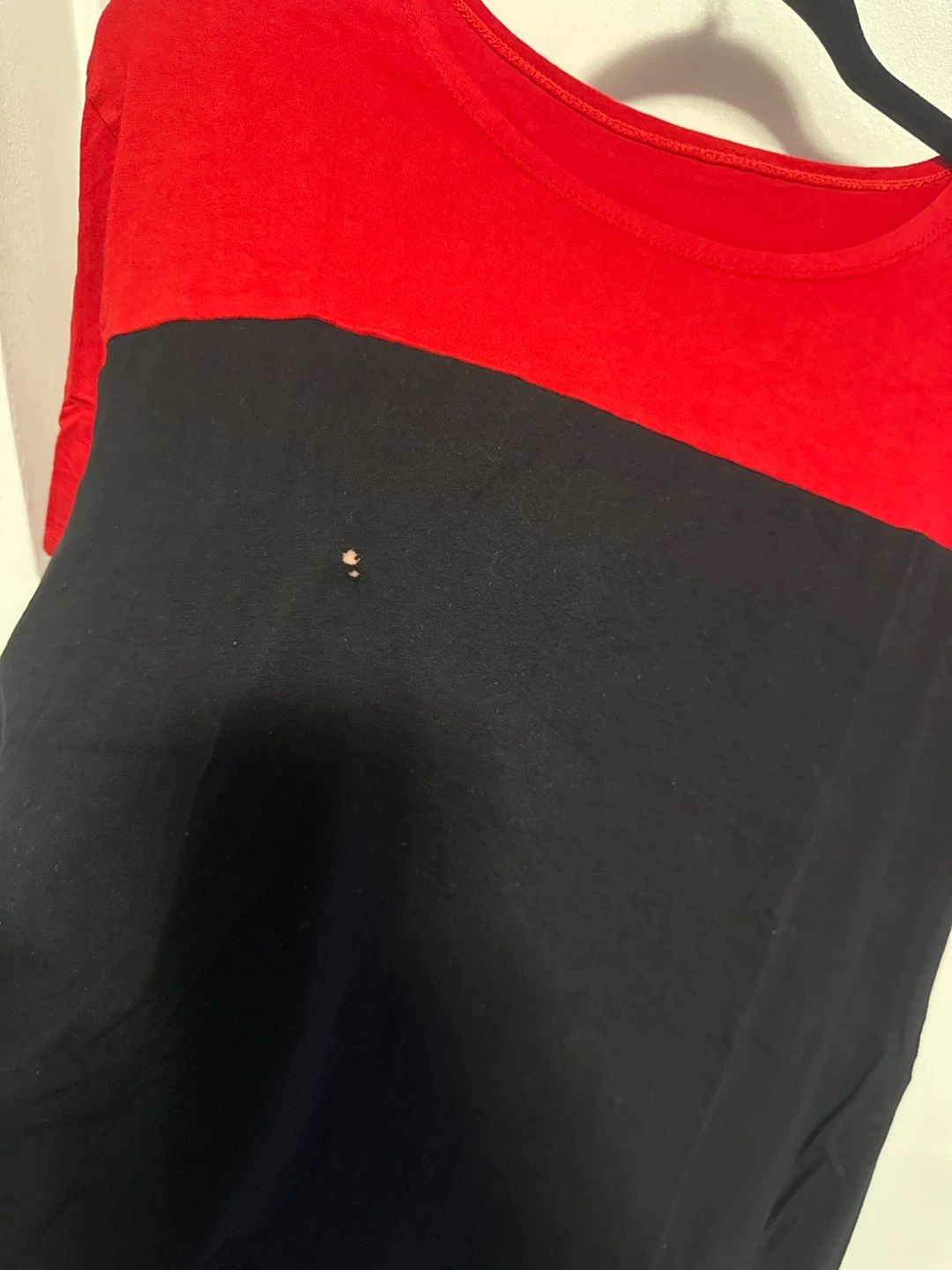 Red and Black Color-Block short dress - photo 2