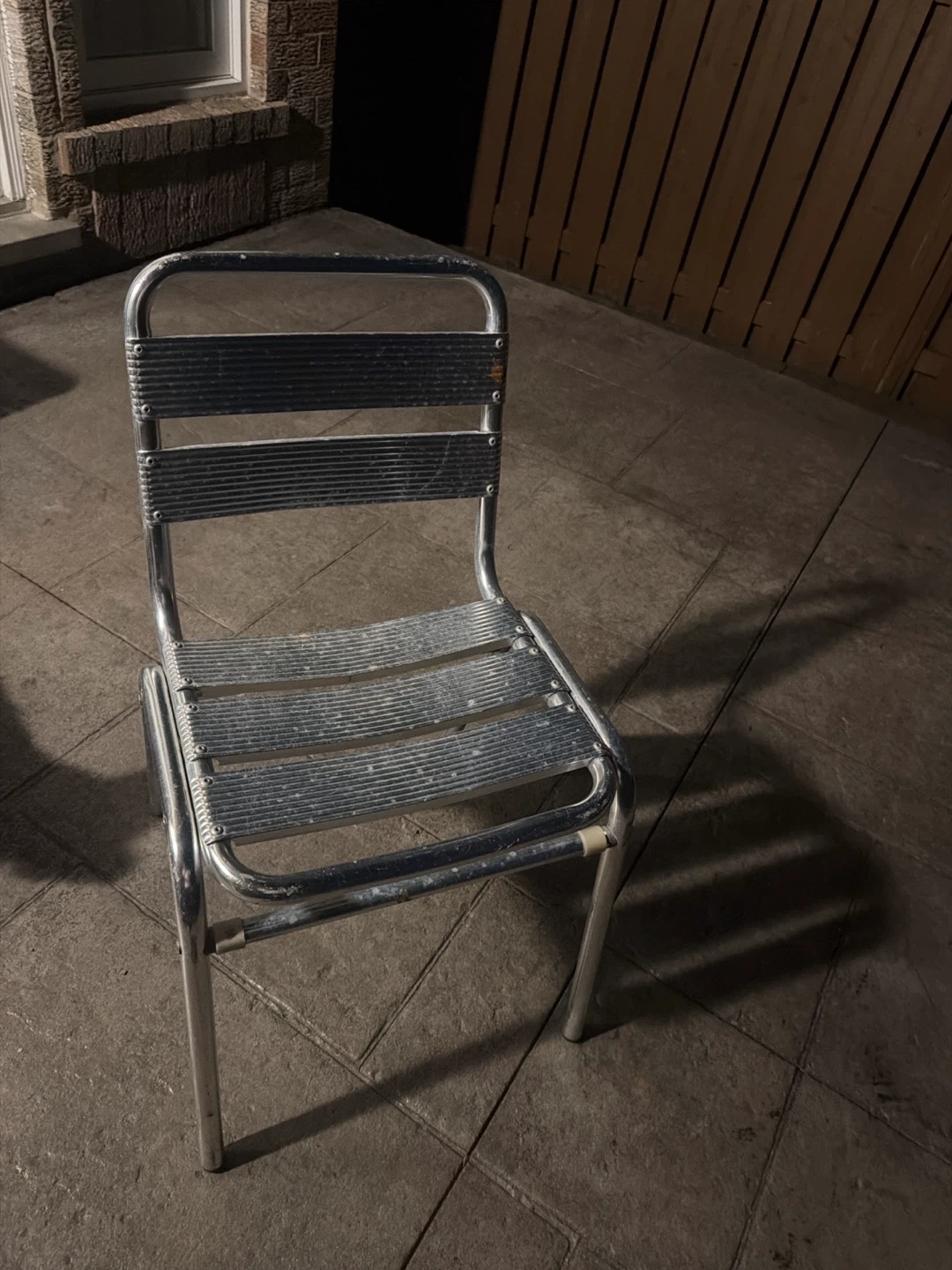 Vintage Aluminum Patio Chair - photo 2