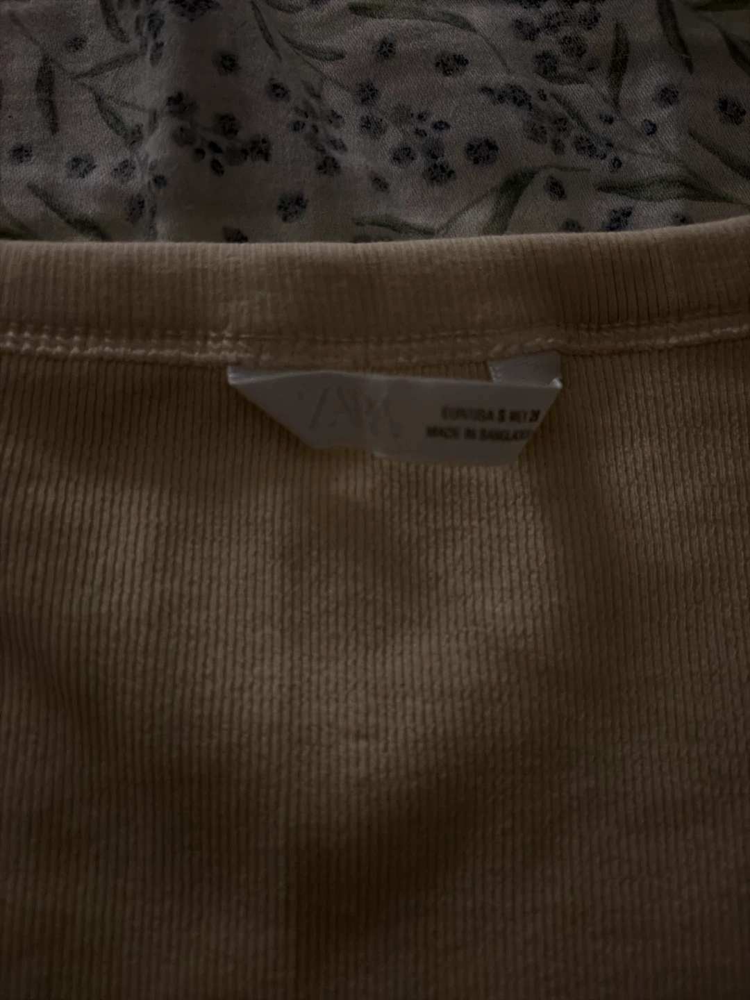 Zara Ribbed Scoop Neck T-Shirt - photo 2