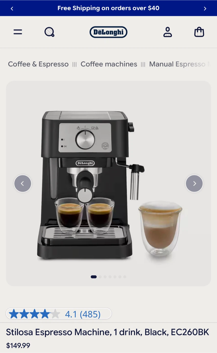Espresso Coffee Machine by De'Longhi - photo 3