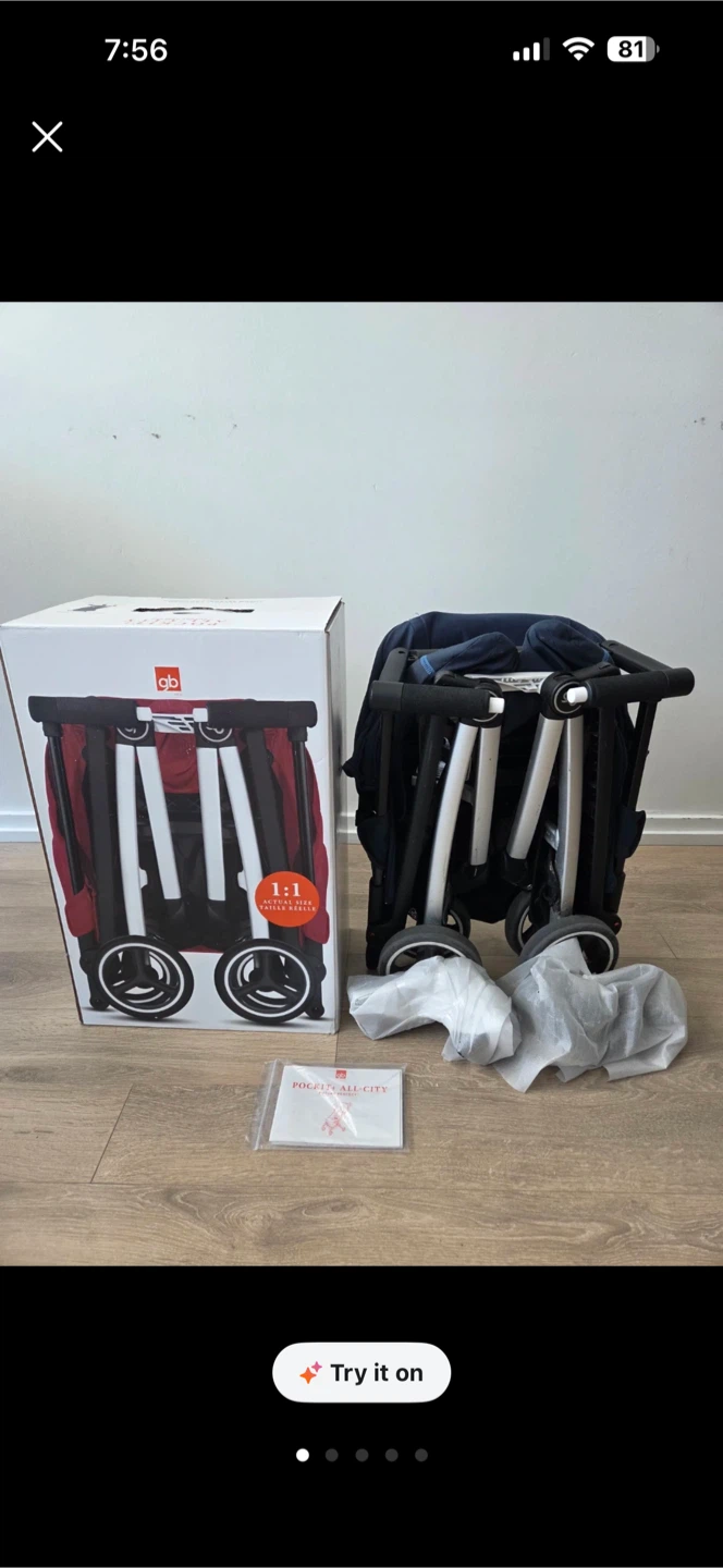 gb Pockit+ All-City Travel Stroller - Night Blue - photo 2