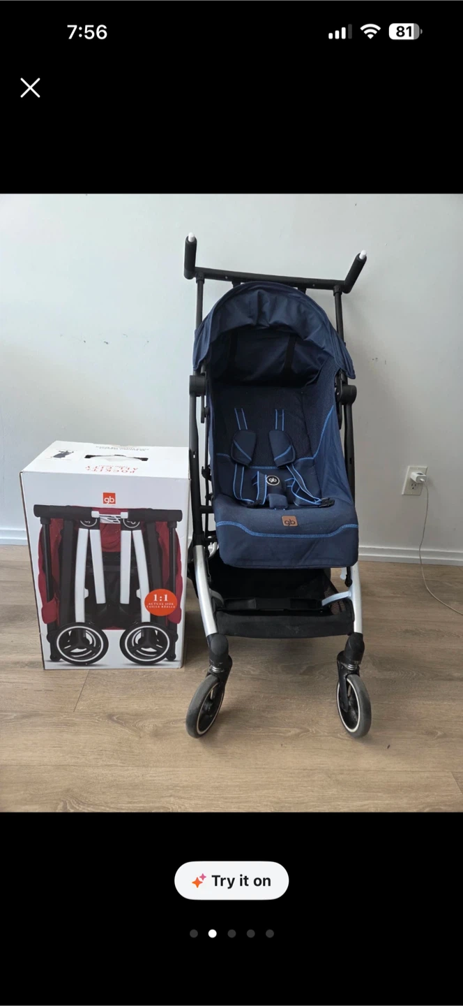 gb Pockit+ All-City Travel Stroller - Night Blue - photo 3