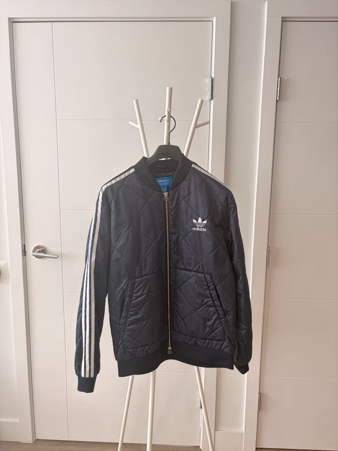 Adidas Quilted Bomber Jacket