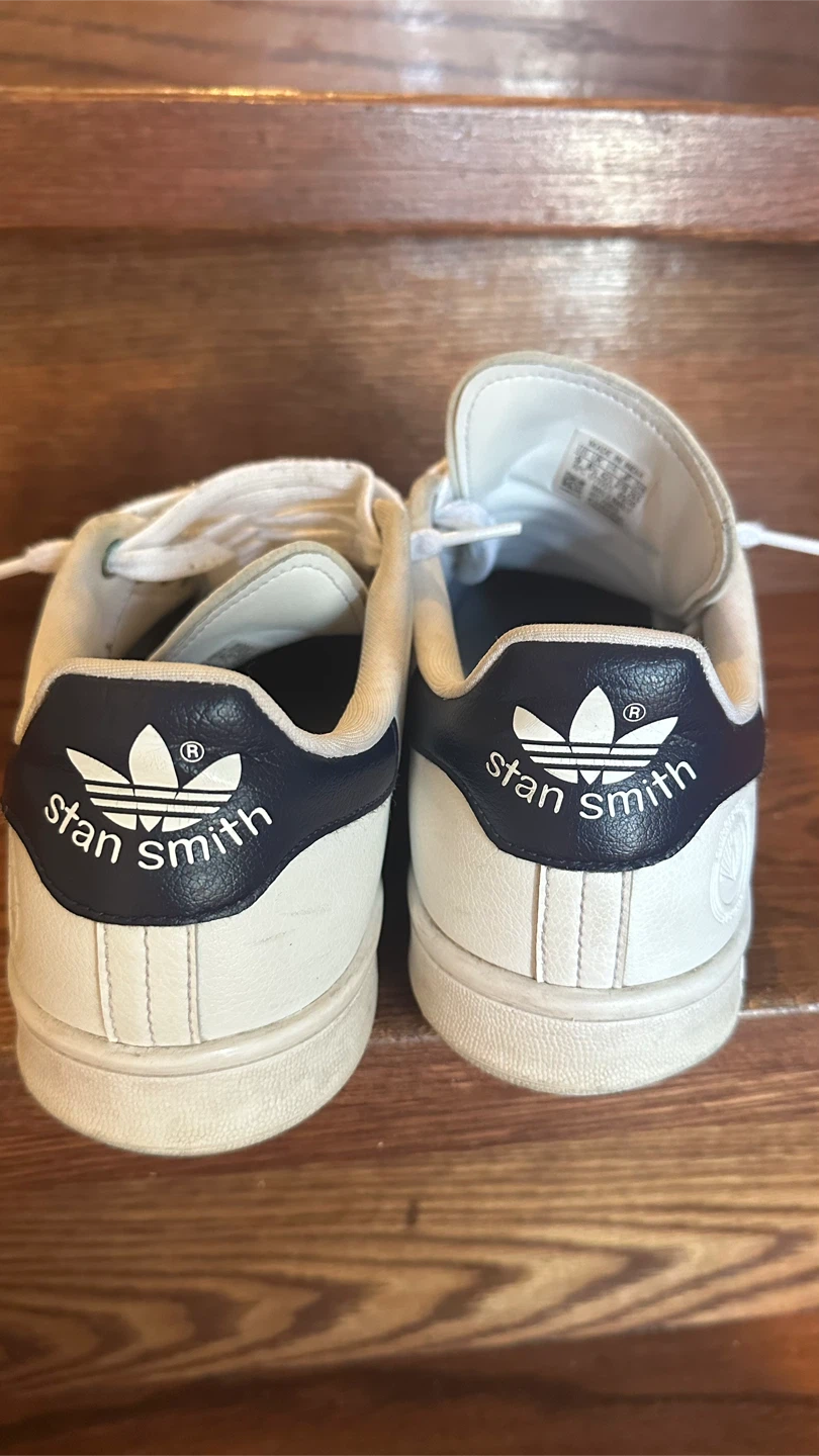 Adidas Stan Smith Sneakers - White/Navy, US 9 - photo 2