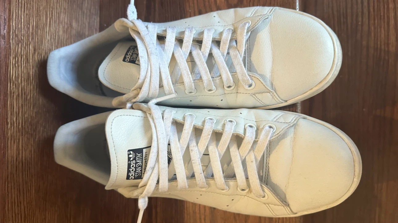 Adidas Stan Smith Sneakers - White/Navy, US 9 - photo 3