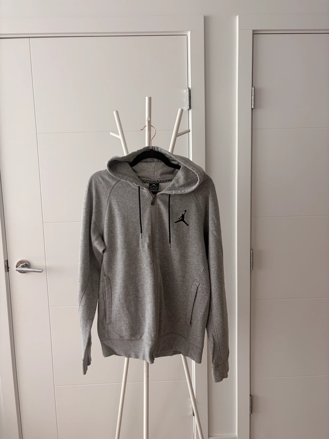 Jordan Brand Grey Zip-Up Hoodie