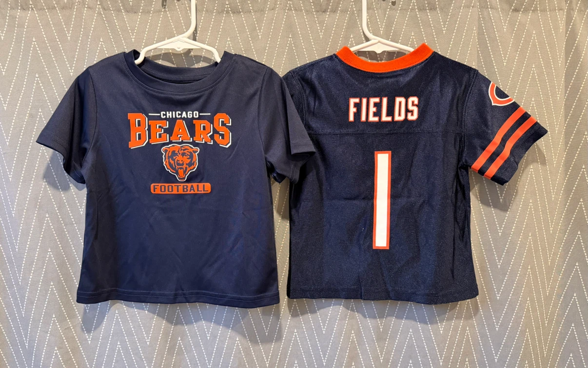 Bears Shirt & #1 Jersey Set Navy/Orange 2T - photo 2