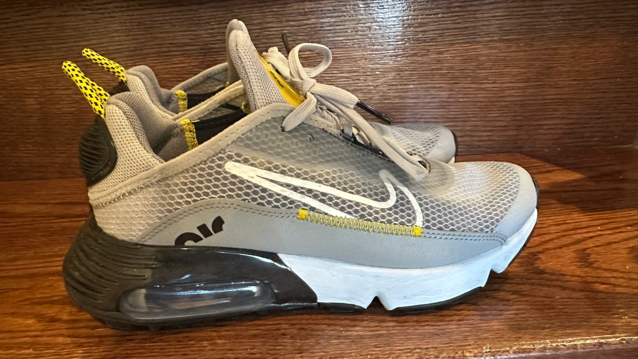 Nike Air Max 2090 Grey and Yellow Size 5.5Y