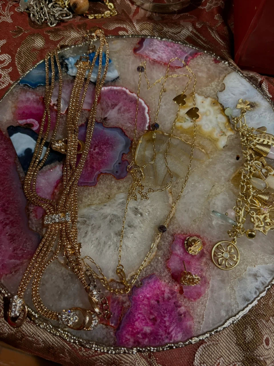 Gold Tone Jewelry Set