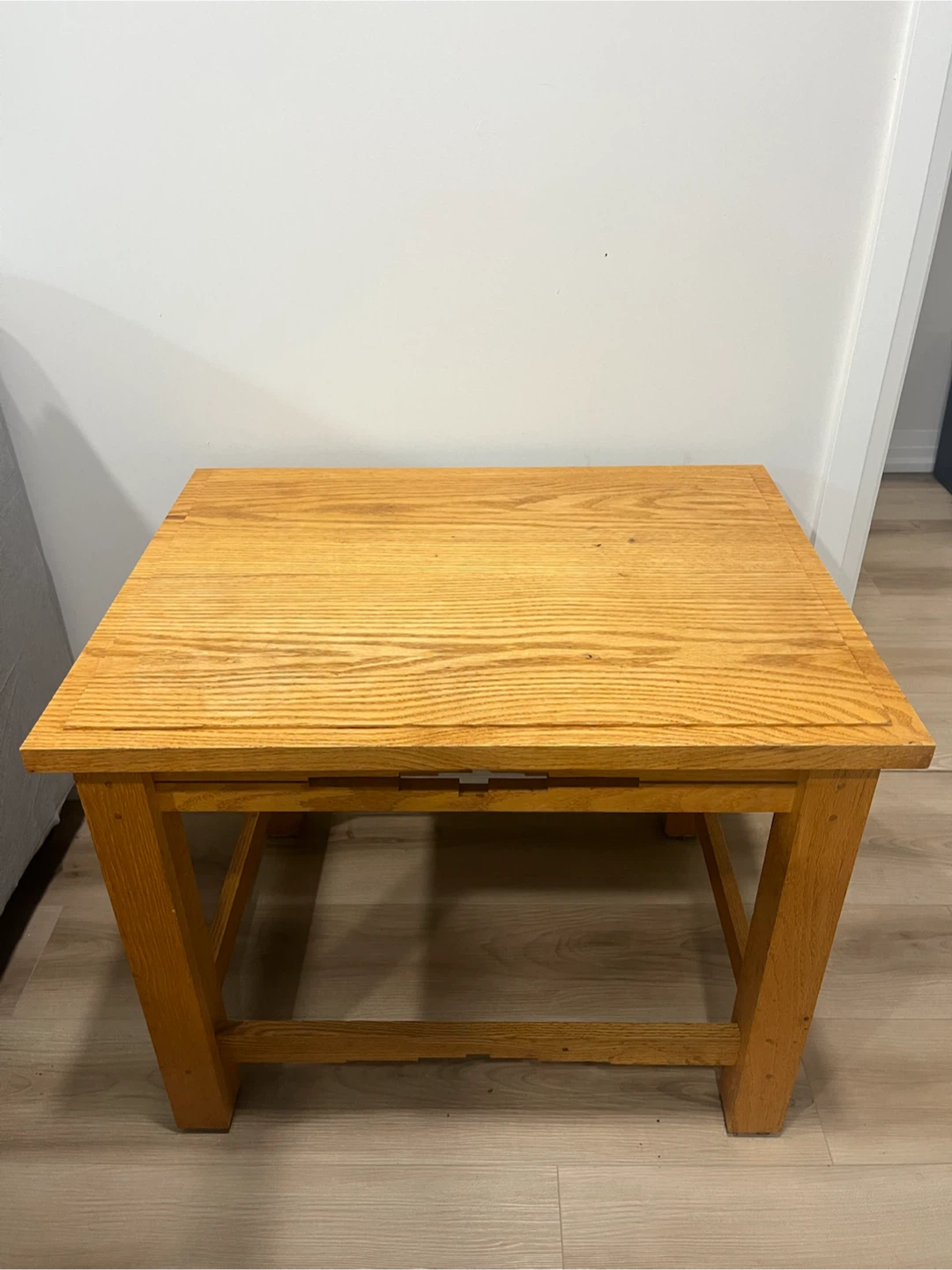 Solid Oak Mission Style Side Table