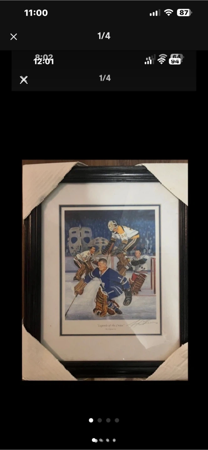 Legends of the Crease Hockey Framed Print
