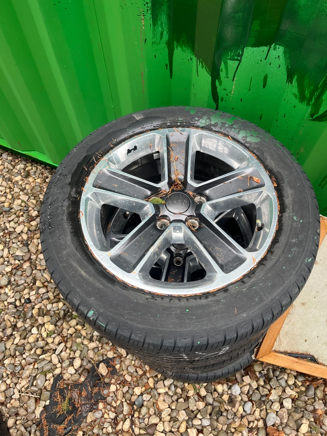 Set of 4 Jeep Tires and Wheels