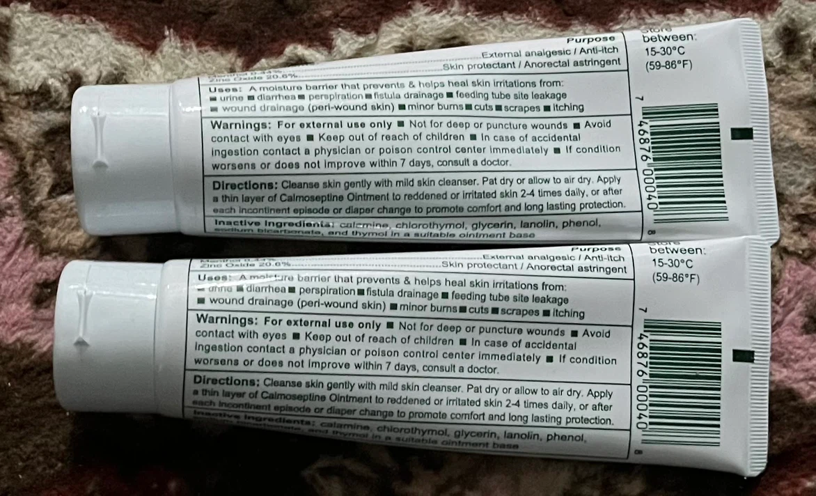 Calmoseptine Ointment 4oz Lot of 2 - photo 2