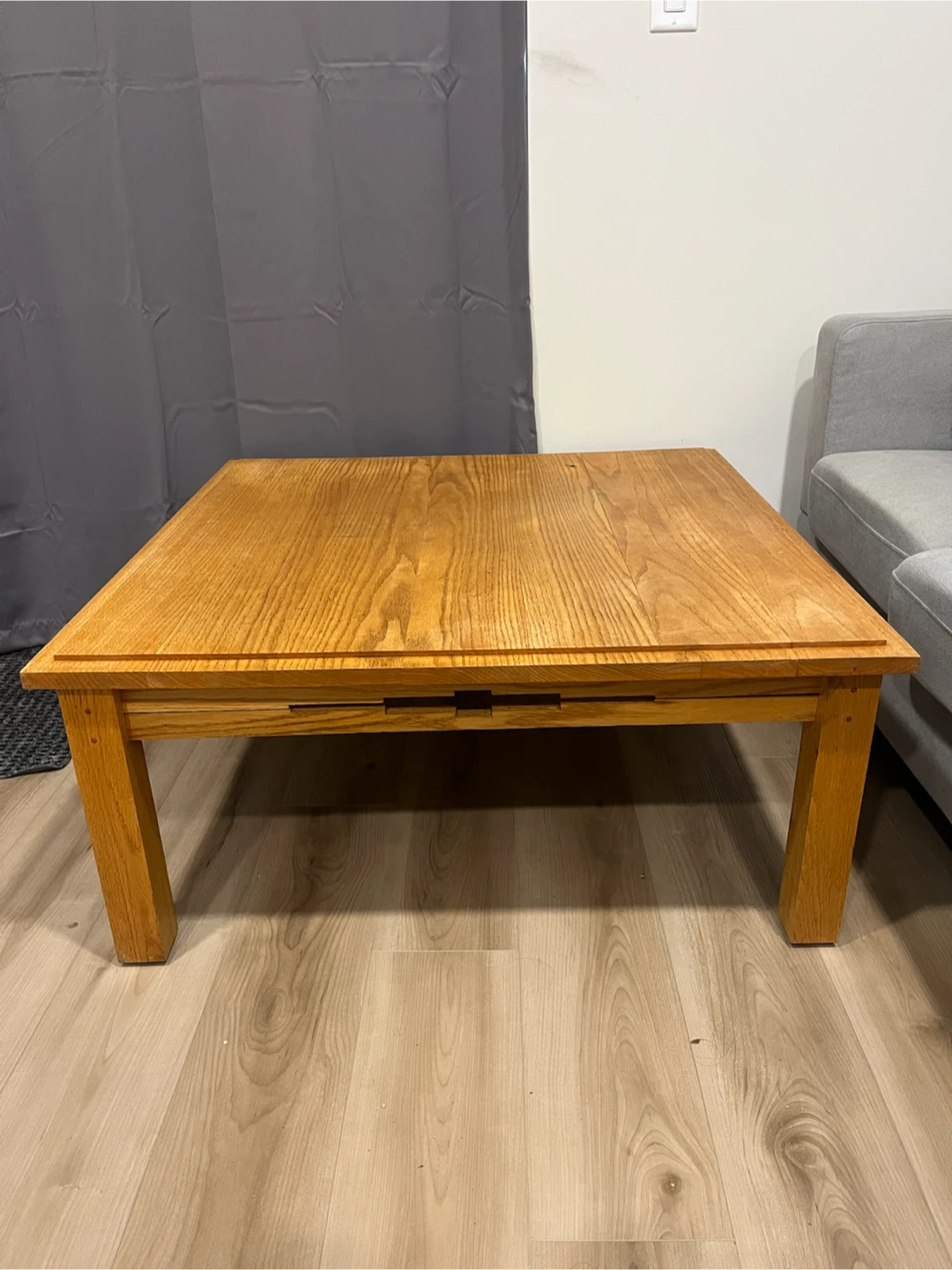 Square Oak Mission Style Coffee Table