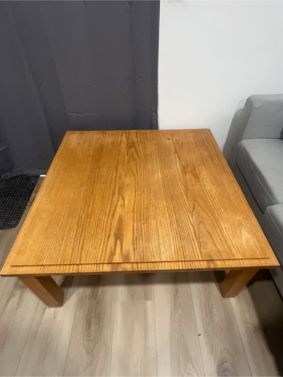 Square Oak Mission Style Coffee Table - photo 2