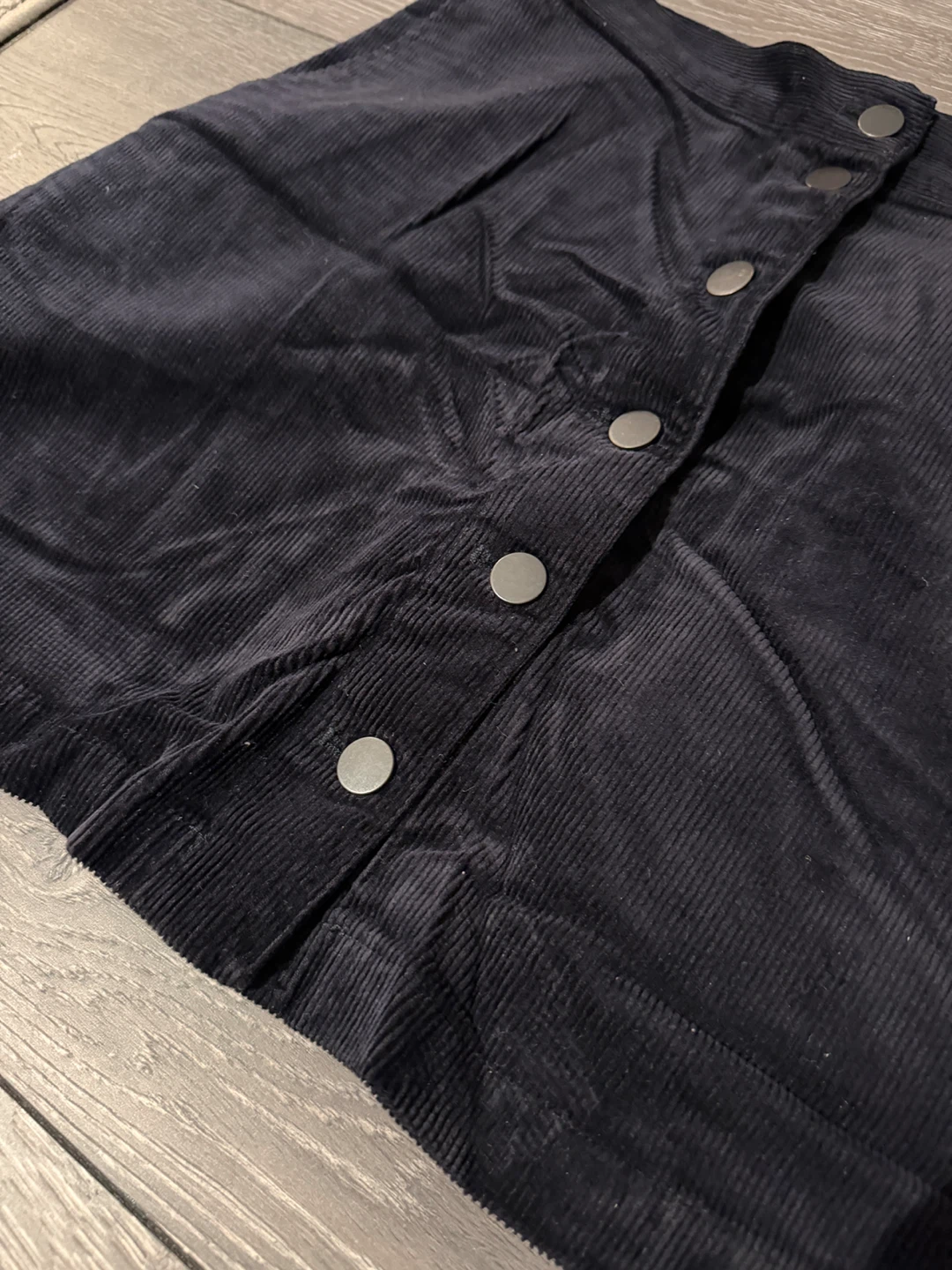 Uniqlo Navy Corduroy Skirt - photo 2