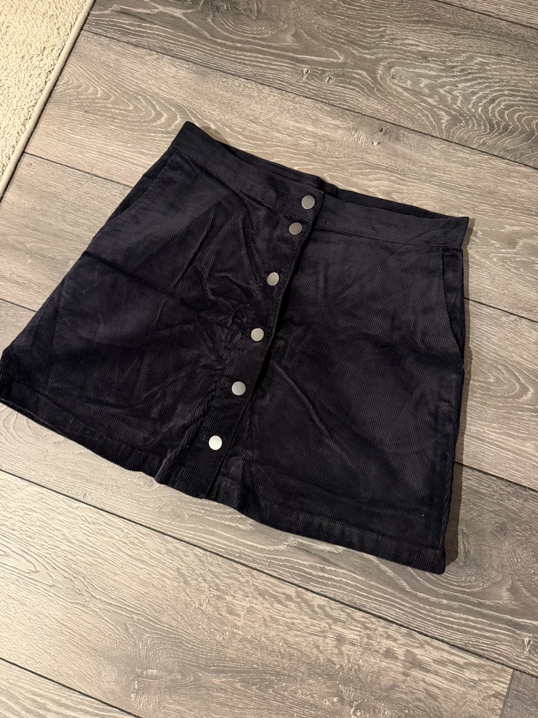 Uniqlo Navy Corduroy Skirt
