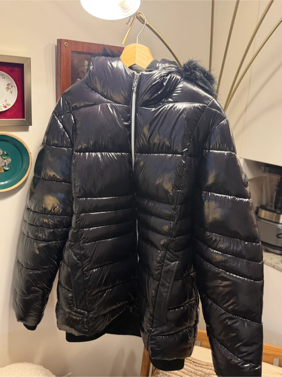 Point Zero Black Puffer Jacket