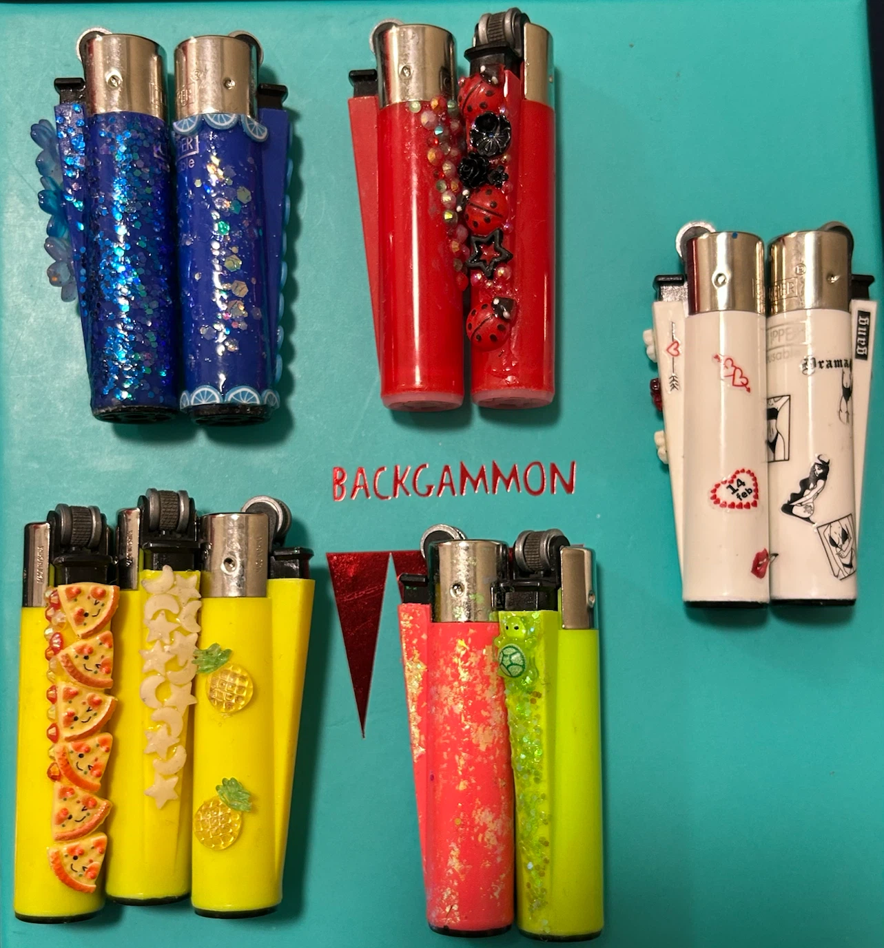 Duo Matching Lighters (bedazzled Clipper Lighters) - photo 3