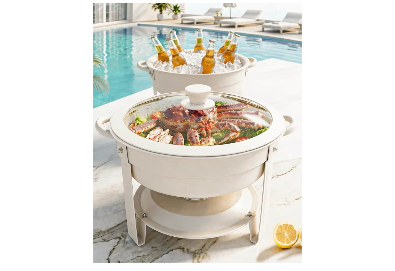 New Chafing Dish Buffet Set of 2