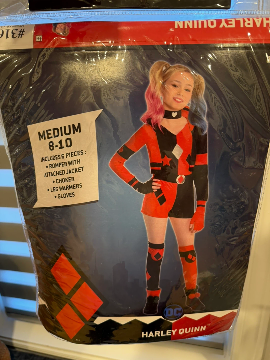 Harley Quinn Halloween Costume – Girls Size 8–10