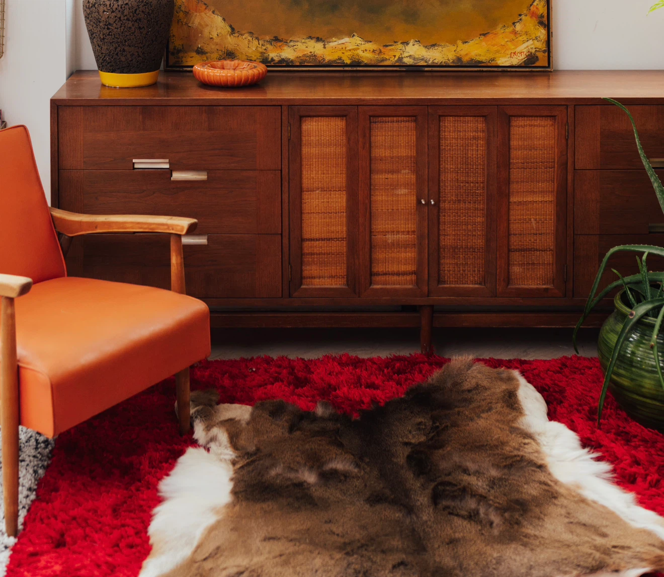 Genuine Deer Hide Rug / Throw — Natural Tanned Fur