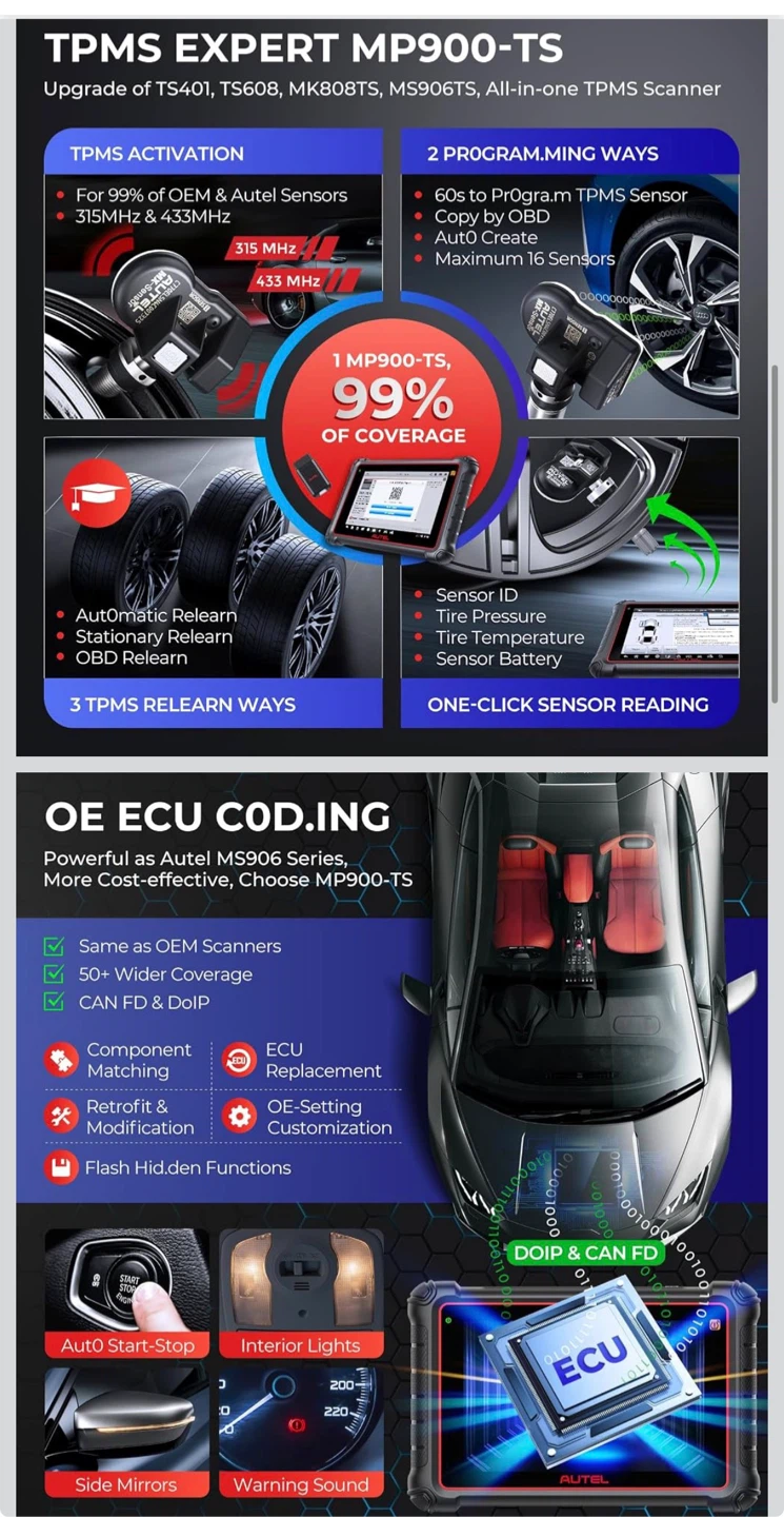 Autel MaxiPro MP900-TS Diagnostic Scanner - photo 3