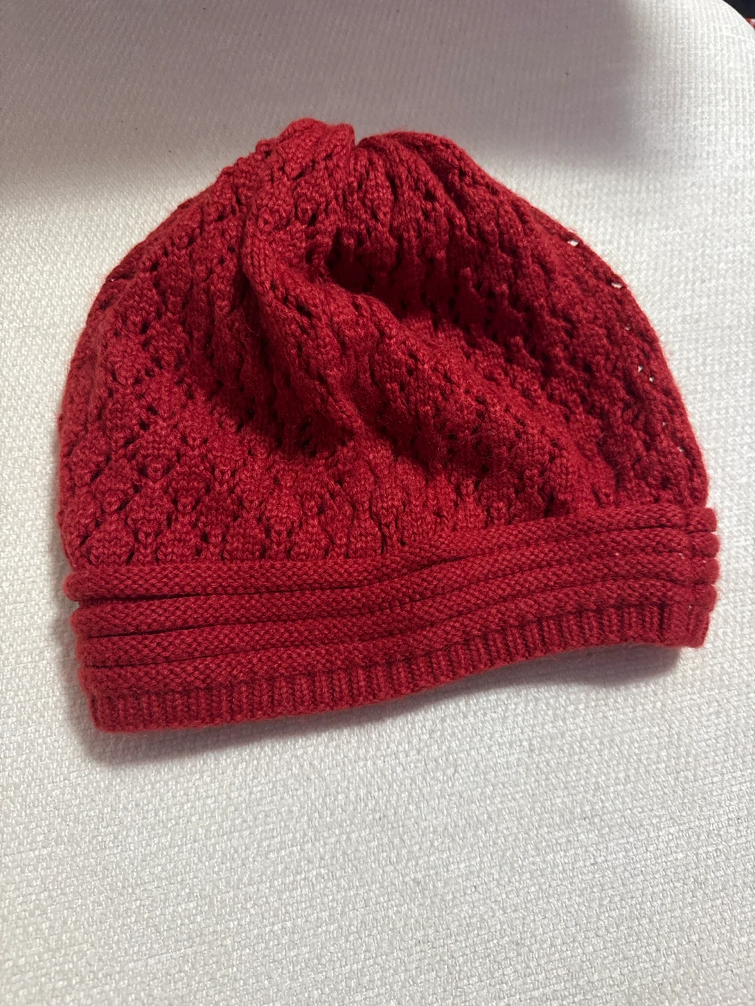 Red Knit Beanie