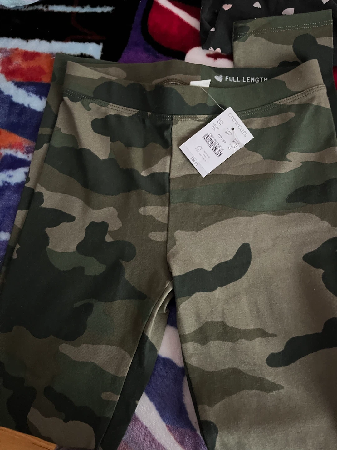 Crewcuts Camo Full Length Leggings Size 10