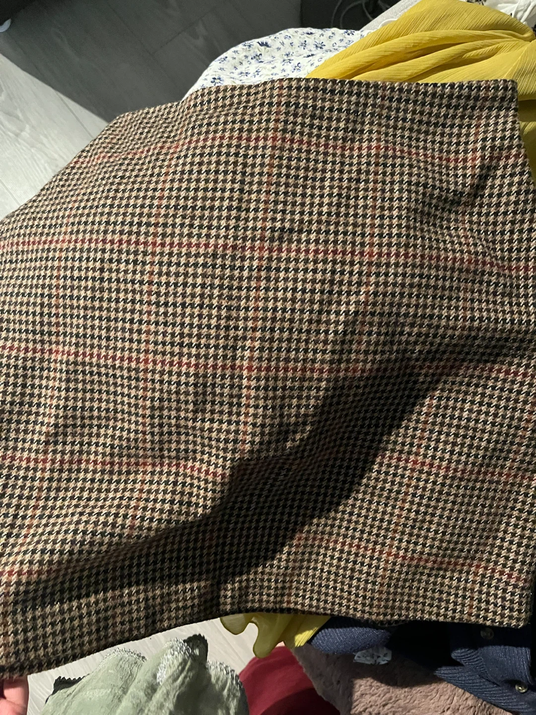 Dynamite Plaid wool-blend skirt - photo 2