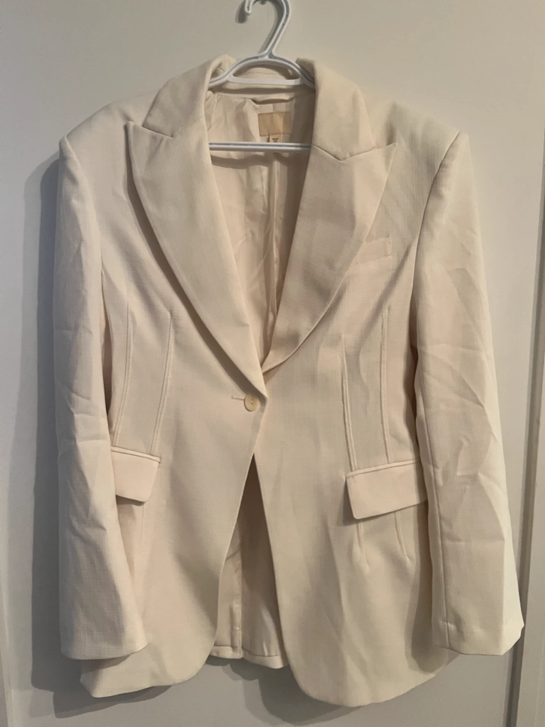 H&M Cream Tailored Blazer